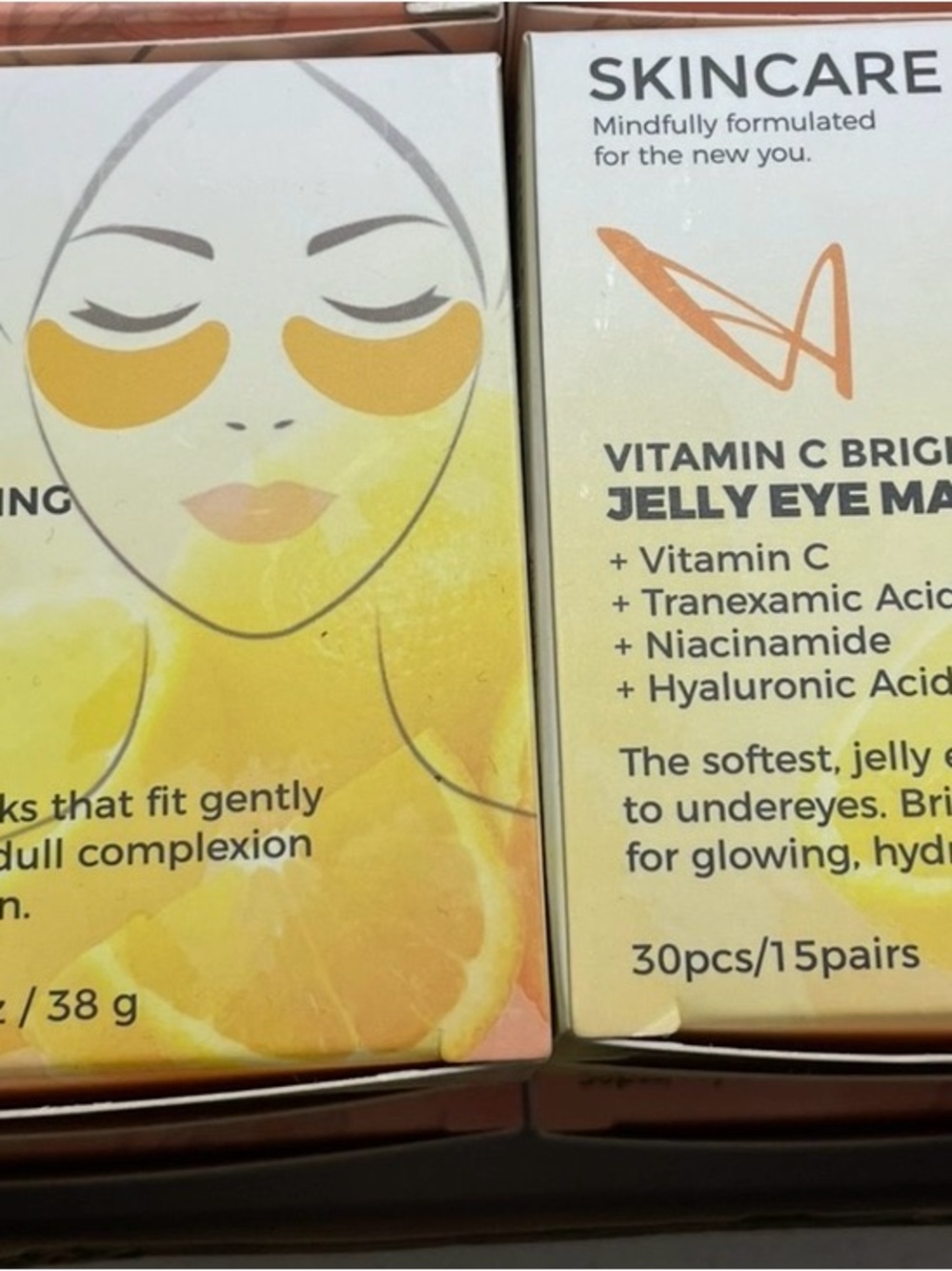 Vitamin C Brightening Jelly Eye Mask - Yellow
